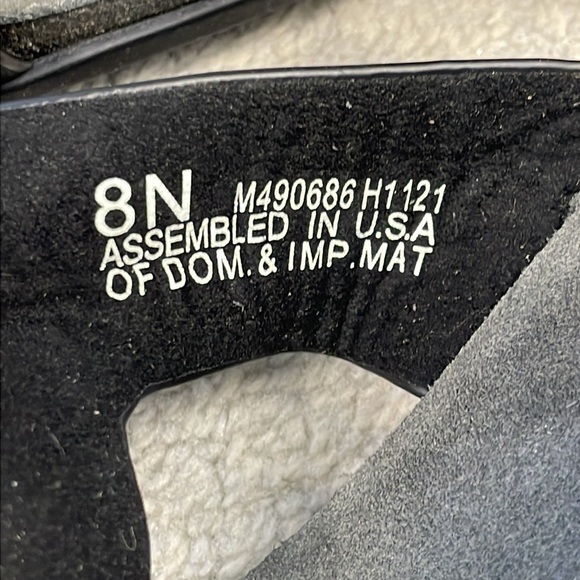 New Munro Jody Slide Sandal Black Nubuck Comfort Sz 8 Narrow - Picture 11 of 15